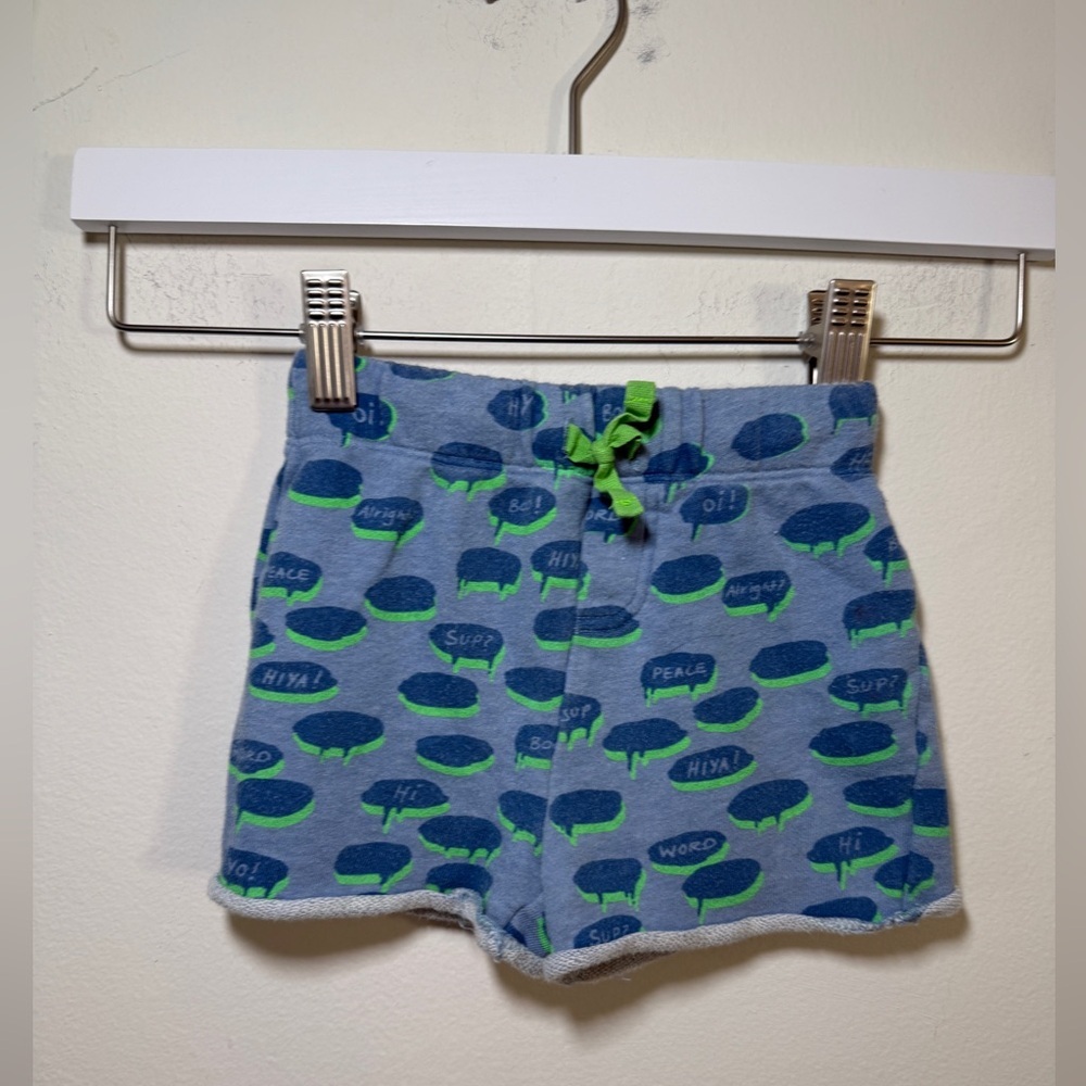 Stella McCartney Kids Comic Book Themed Sweat Shorts - 24 Months